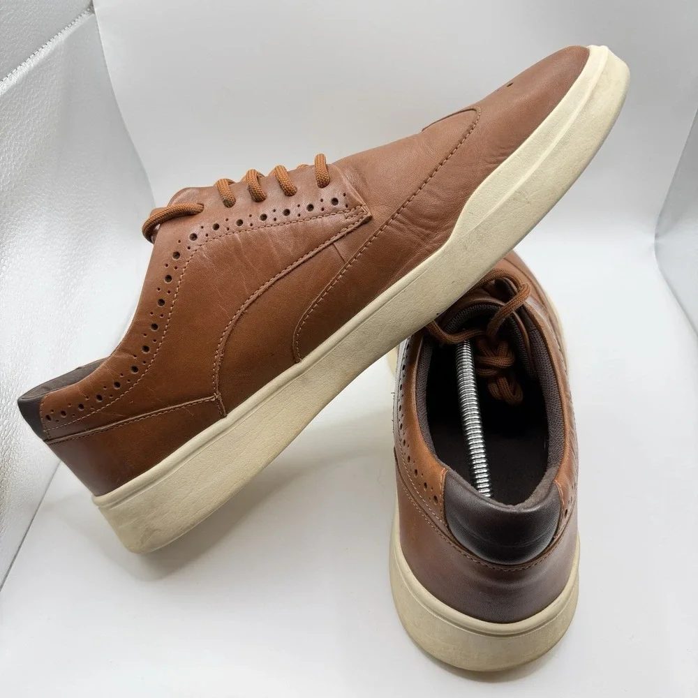 Cole Haan Grand Crosscourt Wingtip Sneakers C35974 Shoes Tan Mens Size 12 M